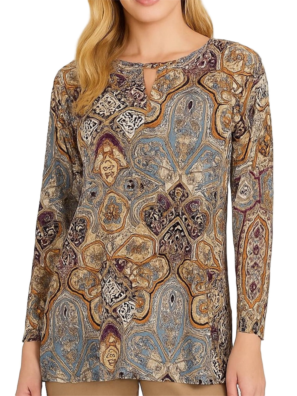 37. WOMENS CHICO’S 2/L DETAIL TOP